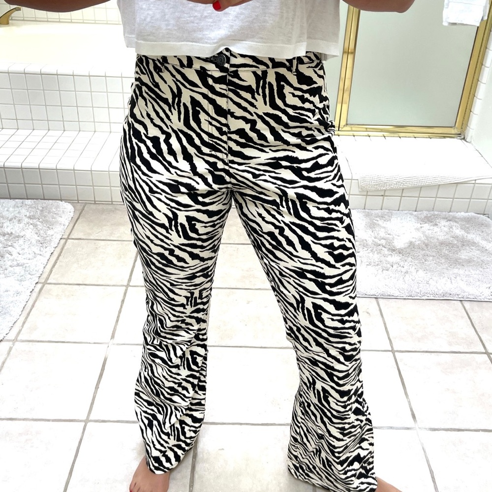 Motel Rocks Zebra Print Trouser Pants